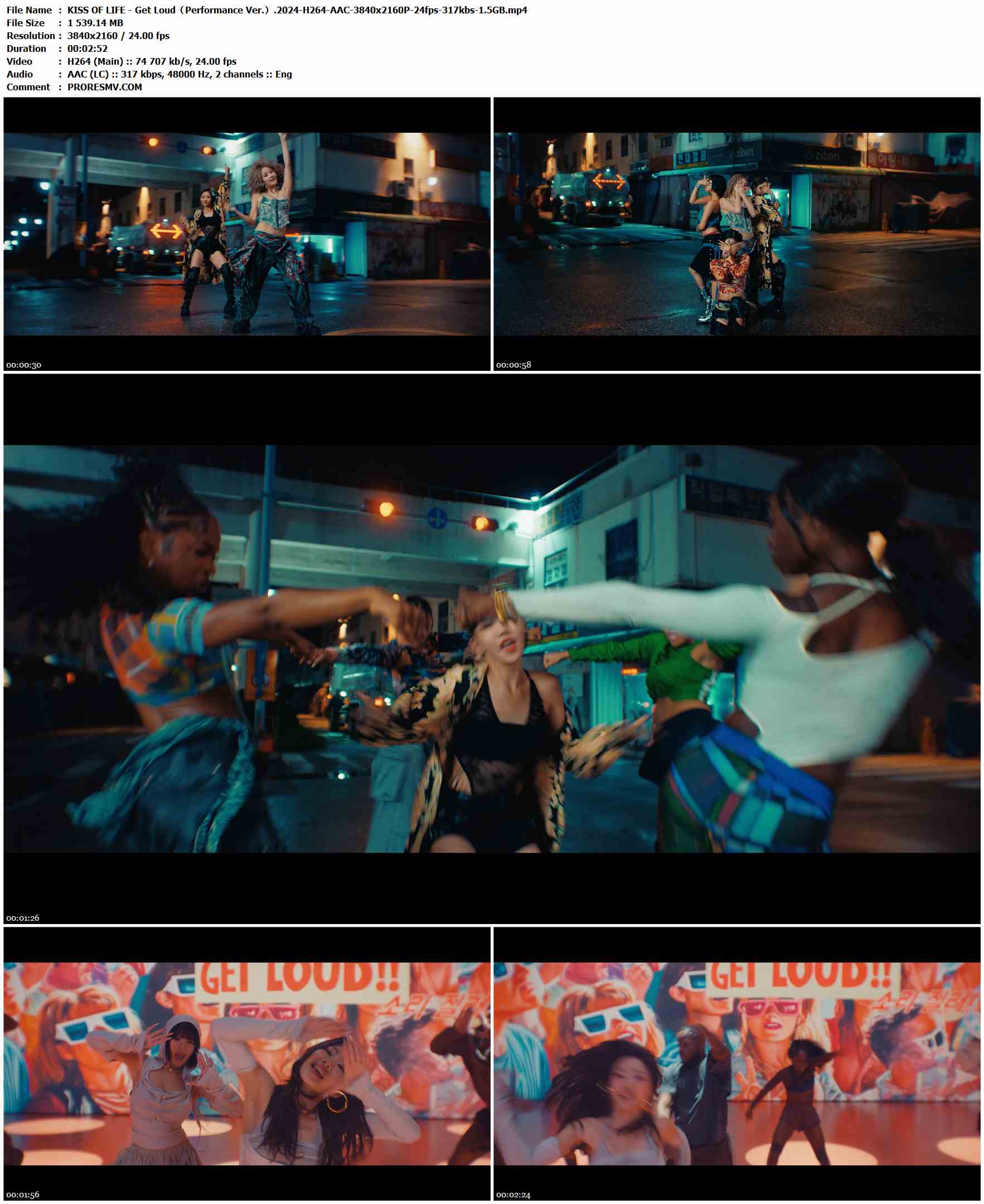 KISS OF LIFE - Get Loud（Performance Ver.）.2024-H264-AAC-3840x2160P-24fps-317kbs-1.5GB官方MV_高清MV